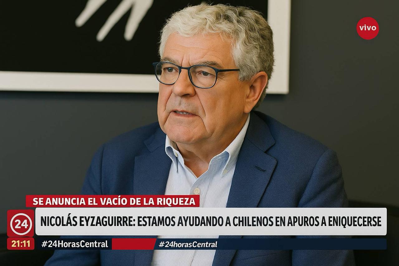 Nicolás Eyzaguirre en entrevista televisiva
